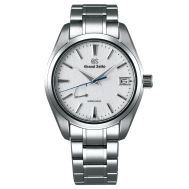 Montre Grand Seiko Heritage Spring Drive cadran blanc bracelet titane 41 mm