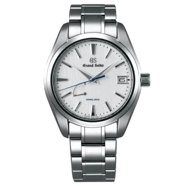 Montre Grand Seiko Heritage Spring Drive cadran blanc bracelet titane 41 mm