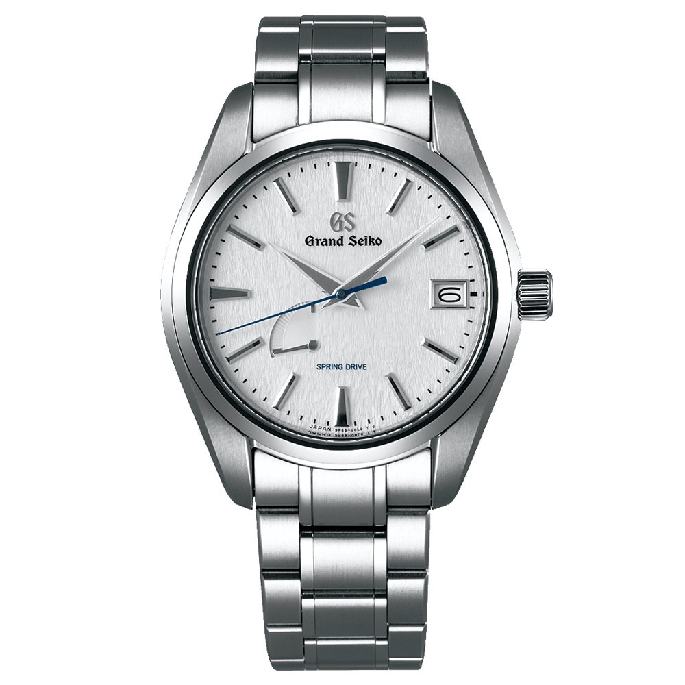 Montre Grand Seiko Heritage Spring Drive cadran blanc bracelet titane 41 mm