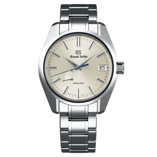 Montre Grand Seiko Heritage Spring Drive cadran champagne bracelet acier 40 mm