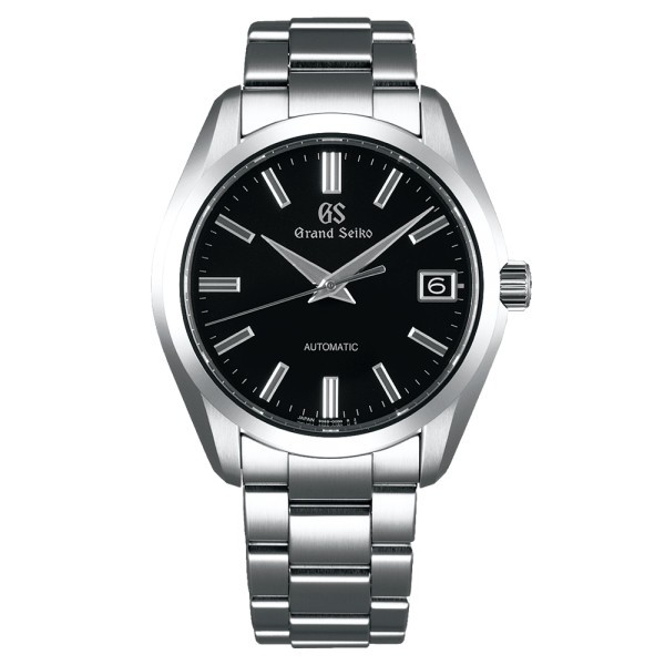 Montre Grand Seiko Heritage automatique cadran noir bracelet acier 42 mm