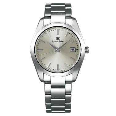 Montre Grand Seiko Heritage quartz cadran champagne bracelet acier 37 mm