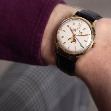 Omega Cosmic watch Moonphase 37 mm 1950