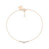 Bracelet Ginette NY Wise en or rose et diamants - Soldat
