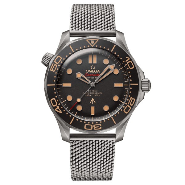 Omega Seamaster Diver 300m Co-Axial Master Chronometer watch Edition 007 No Time To Die black dial titanium strap 42 mm 210.90.4