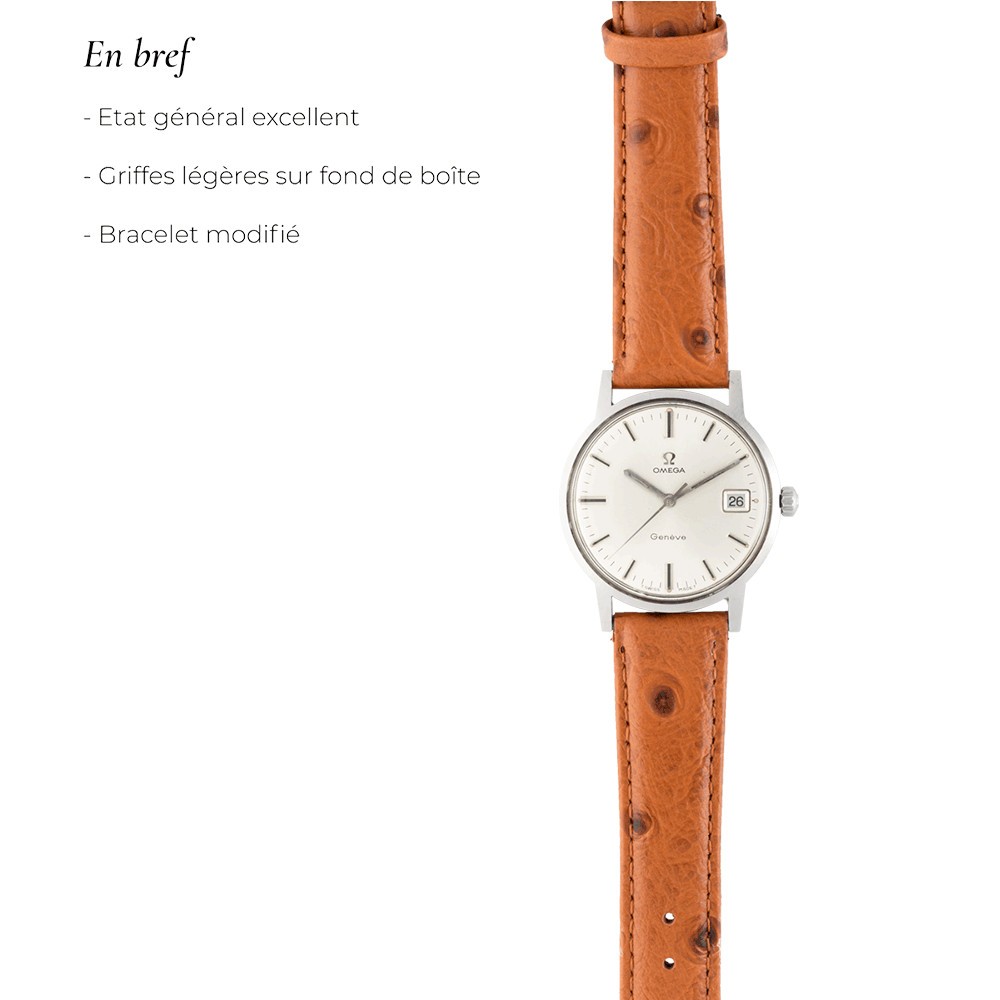 Omega Genève steel watch 1968 Ref. 136.070