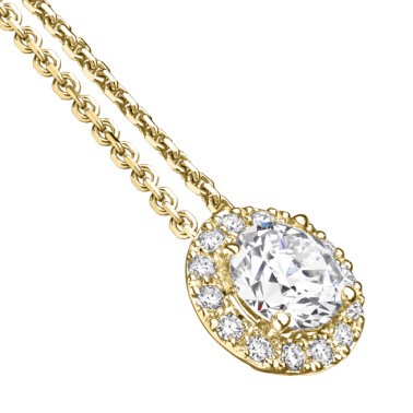 Collier Lepage Coquette en or jaune et diamants