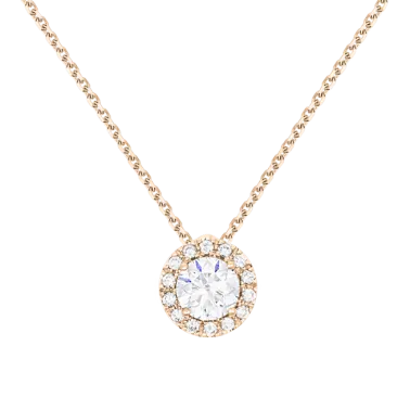 Collier Lepage Coquette en or rose et diamants