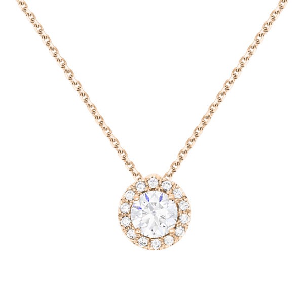 Collier Lepage Coquette en or rose et diamants