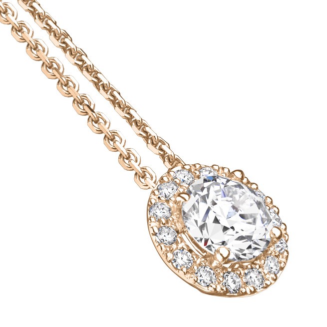 Collier Lepage Coquette en or rose et diamants