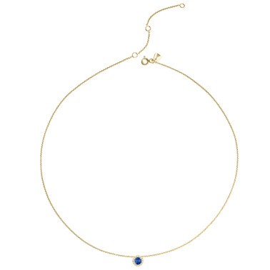 Collier Lepage Coquette en or jaune saphir et diamants