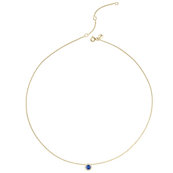 Collier Lepage Coquette en or jaune saphir et diamants