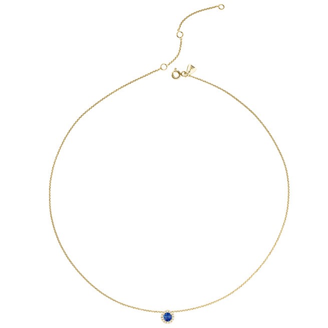 Collier Lepage Coquette en or jaune saphir et diamants