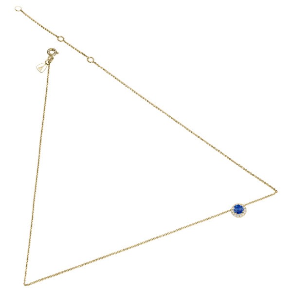 Collier Lepage Coquette en or jaune saphir et diamants