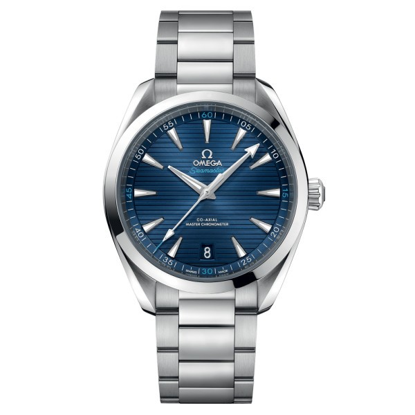 Montre Omega Seamaster Aqua Terra 150m Co-Axial Master Chronometer cadran bleu bracelet acier 41 mm