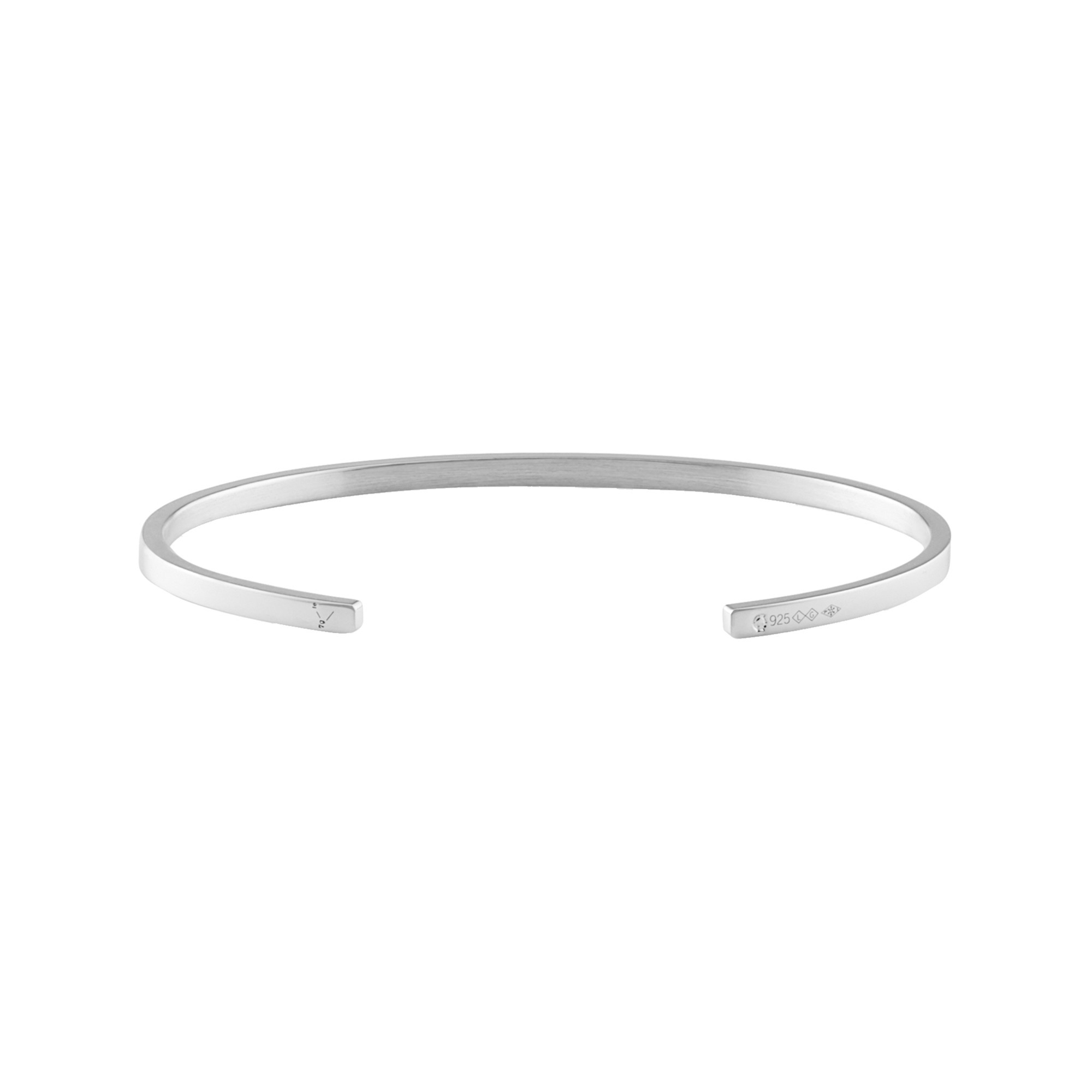 Bracelet Le Gramme Ruban en argent 925 Lisse Poli