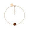 Bracelet Ginette NY Mini Ever Disc en or rose et œil de tigre