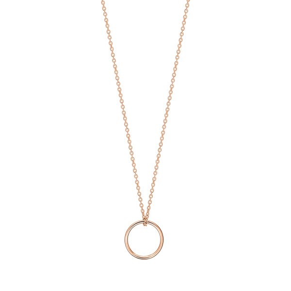 Collier Ginette NY Tiny Circle en or rose