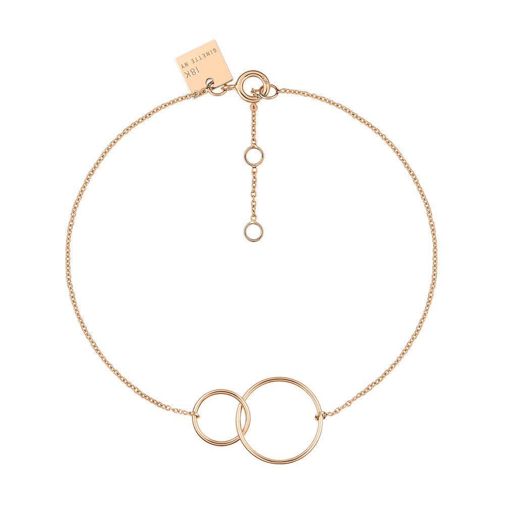 Bracelet Ginette NY Tiny Fusion en or rose
