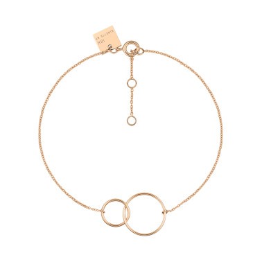 Bracelet Ginette NY Tiny Fusion en or rose