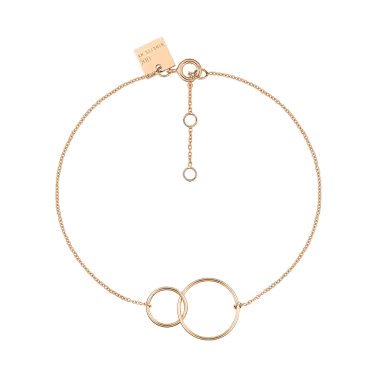 Bracelet Ginette NY Tiny Fusion en or rose