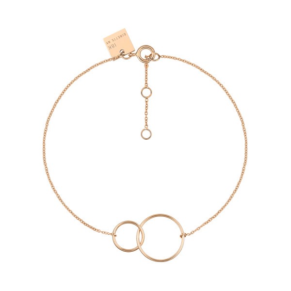 Bracelet Ginette NY Tiny Fusion en or rose