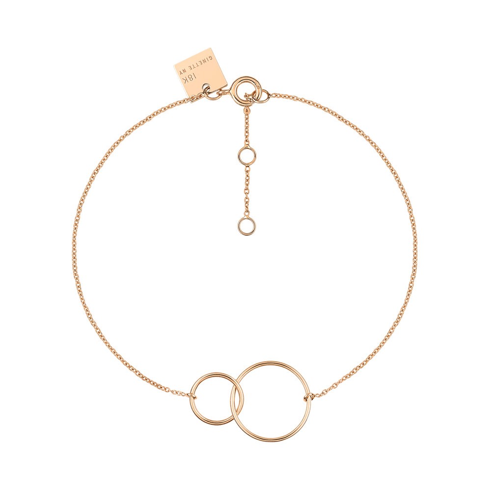 Bracelet Ginette NY Tiny Fusion en or rose