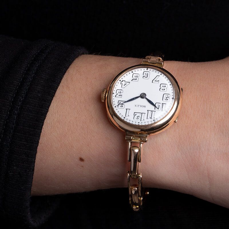 Rolex Nurse watch rose gold 1915