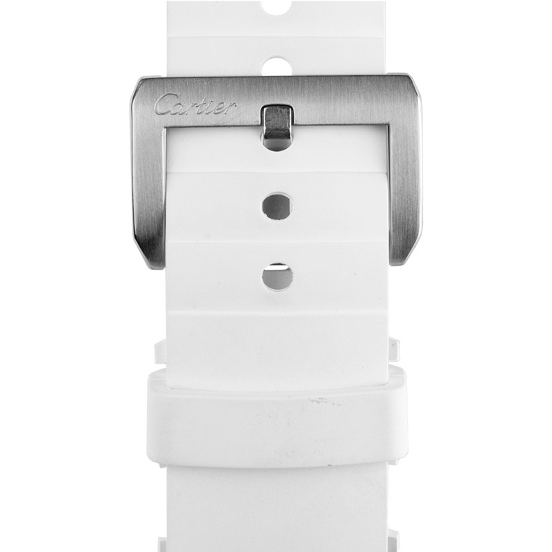 Montre Cartier Santos 100 automatique Lady bracelet caoutchouc Full Set 2009