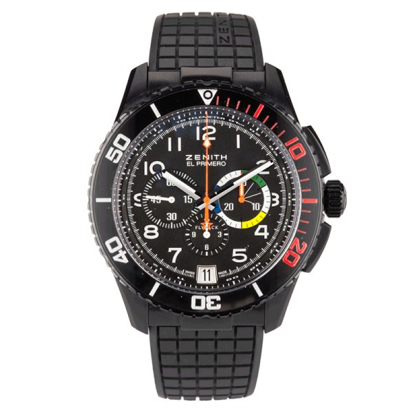 Zenith Stratos Rainbow Flyback chronograph Limited edition 250 ex. Full Set 24.2063.405/21.R515