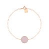 Bracelet Ginette NY Ever Disc en or rose et nacre rose