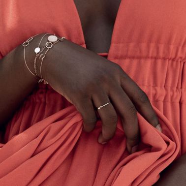 Bracelet Ginette NY Tiny Fusion en or rose