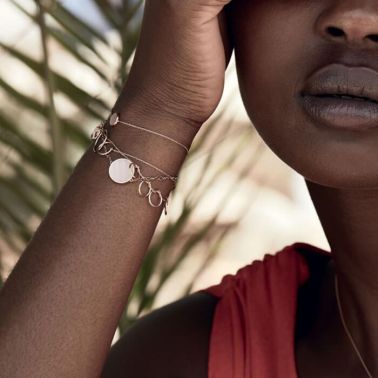 Bracelet Ginette NY Tiny Fusion en or rose