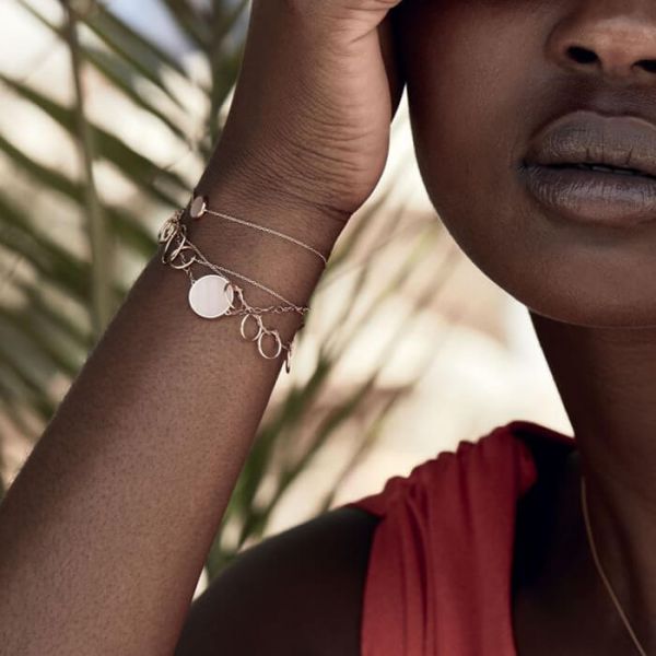 Bracelet Ginette NY Tiny Fusion en or rose