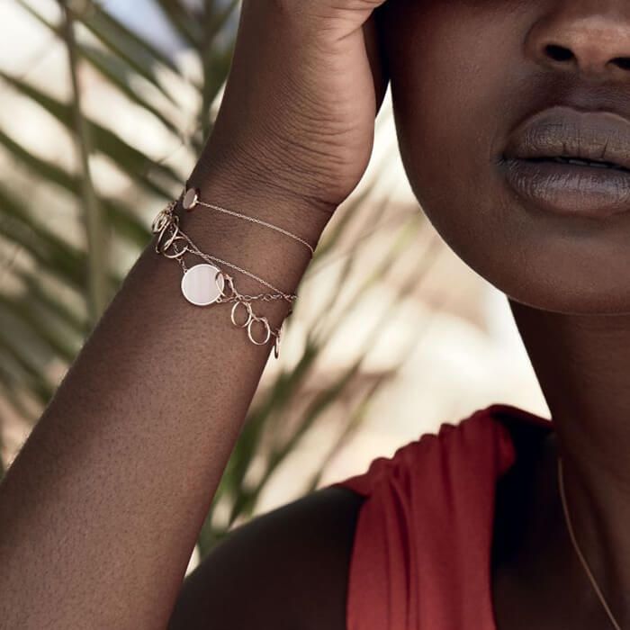 Bracelet Ginette NY Tiny Fusion en or rose