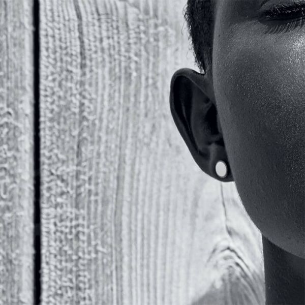 Puces d'oreilles Ginette NY Ever Disc en or rose et turquoise