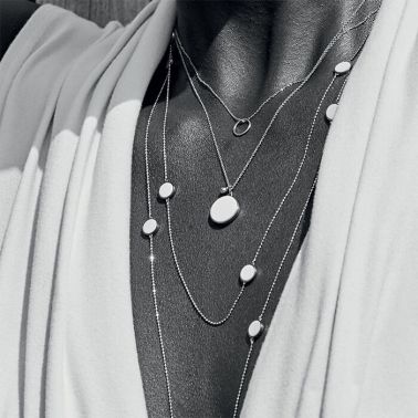 Collier Ginette Ny Ever on chain en or rose et agate