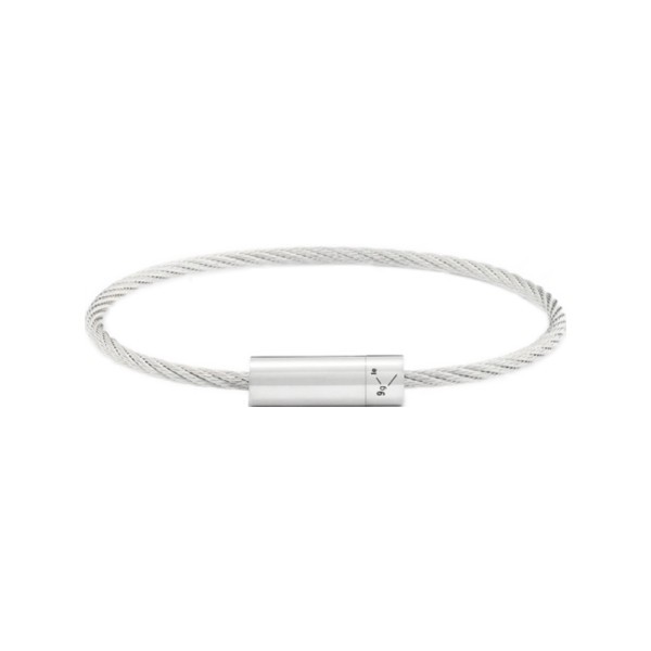 Bracelet Le Gramme Câble en argent 925 Lisse Poli