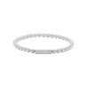 Bracelet Le Gramme Beads in 925 Silver Smooth Brushed