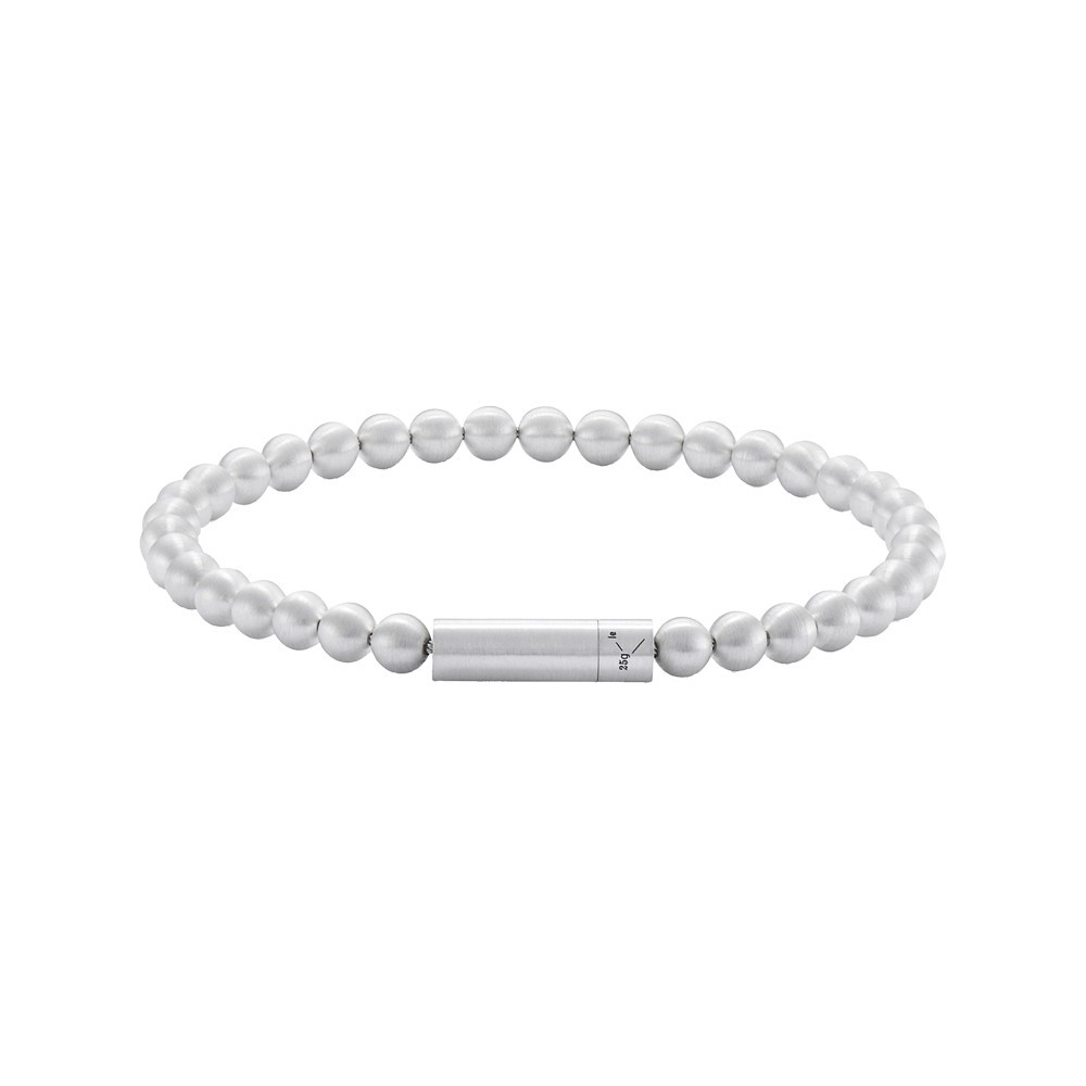 Bracelet Le Gramme Beads en argent 925 Lisse Brossé
