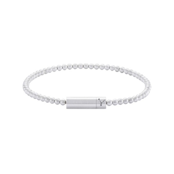 Bracelet Le Gramme Beads en argent 925 Lisse Brossé