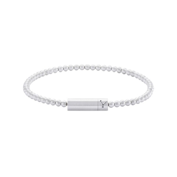 Bracelet Le Gramme Beads in 925 Silver Smooth Brushed