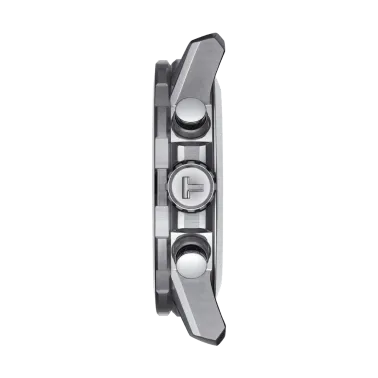 Montre Tissot T-Sport Supersport Chrono quartz cadran noir bracelet cuir noir 45,5 mm