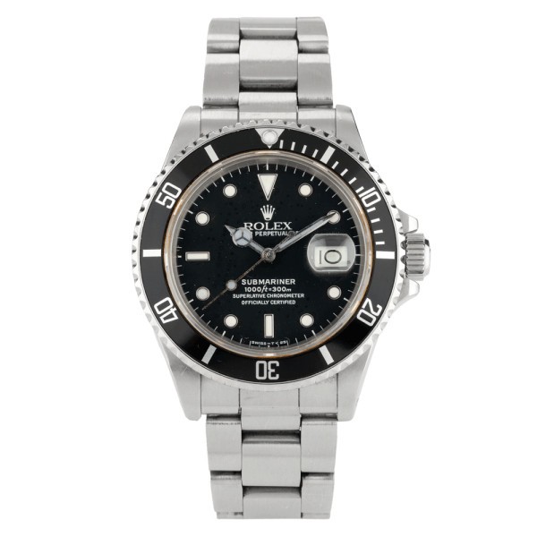 Rolex Submariner Date watch 40 mm 1987 Ref 16800 Full Set