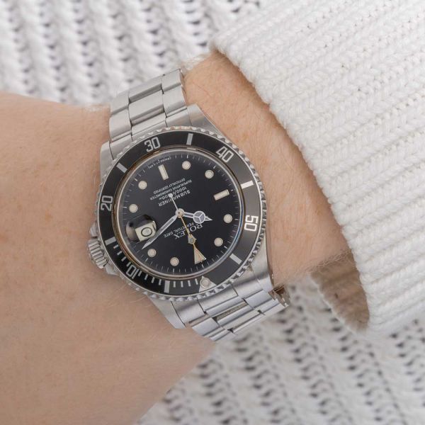 Rolex Submariner Date watch 40 mm 1987 Ref 16800 Full Set
