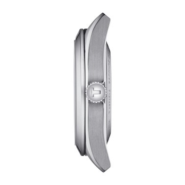 Montre Tissot T-Classic Gentleman Powermatic 80 cadran bleu bracelet cuir noir 40 mm T127.407.16.031.01