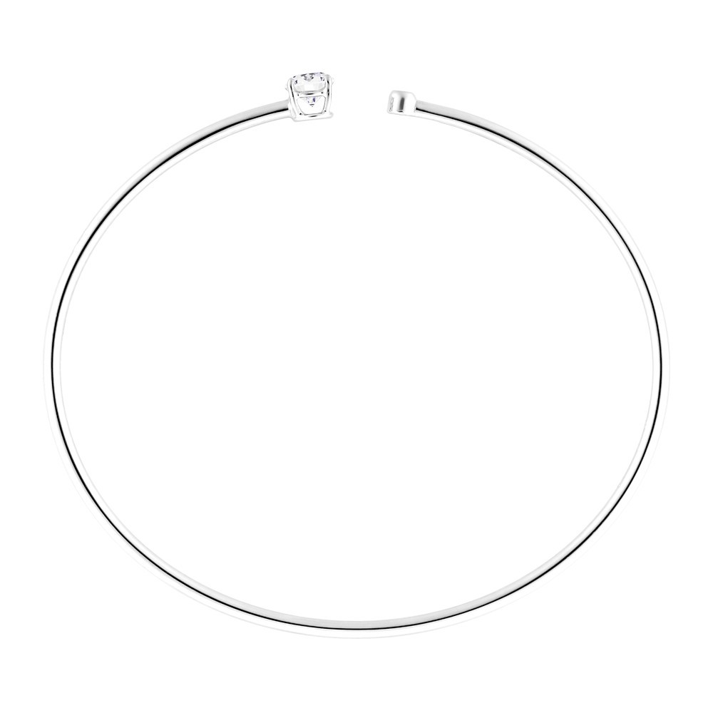 Bracelet Jonc flexible Lepage Beguin en or blanc et diamants