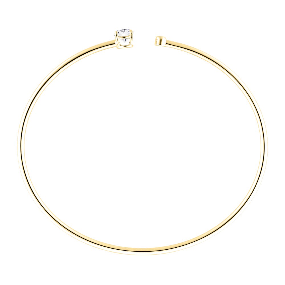 Bracelet Jonc flexible Lepage Beguin en or jaune et diamants