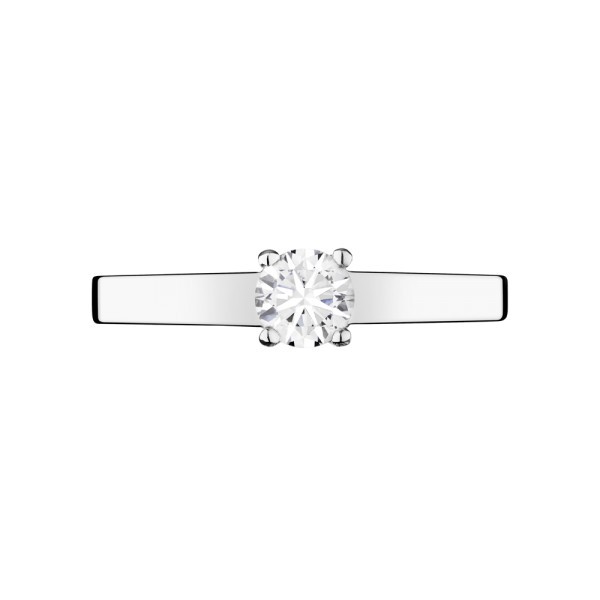 Solitaire Lepage Jackie en or blanc et diamant