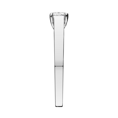 Solitaire Lepage Jackie en or blanc et diamant